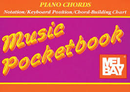 MEL BAY PIANO CHORDS MUSIC POCKET BOOK CHORD CHART & PROGRESSIONS ...