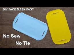 Make Fabric Face Mask At Home No Sew Face Mask Easy Face Mask Pattern Youtube In 2020 Easy Face Masks Easy Face Mask Diy Diy Mask
