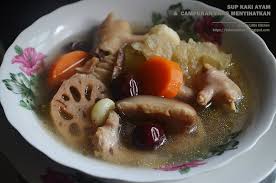 Kolagen semulajadi untuk tubuh badan. Amie S Little Kitchen Sup Kaki Ayam Campuran Yang Menyihatkan