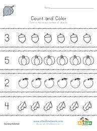 For boys and girls, kids and adults, teenagers and toddlers, preschoolers and older kids at school. Fall Count And Color Worksheet All Kids Network