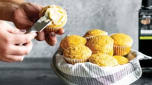 Olive Oil and Thyme Cornbread Muffins