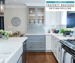 Quartz countertops look great with white cabinets. Blue And White Kitchen Cabinets Diamond Cabinetry