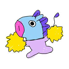 Suga's drawing shooky is a cookie with a badass attitude. By Bt12 Army S Amino