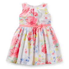 Sateen Floral Easter Dress Carters Baby Girl Girls Floral Dress Girls Dresses
