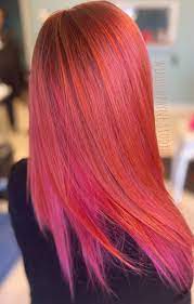 Red Copper And Pink Hair Hair Color Crazy Red Hair Inspo Pink Hair