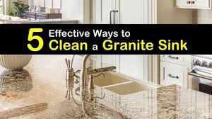 I'd use a soft microfiber cloth with the flat surface, if possible. 5 Effective Ways To Clean A Granite Sink