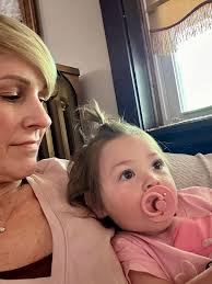 Taking a little time to squeeze my favorite Bun…👶🏻💜🐰