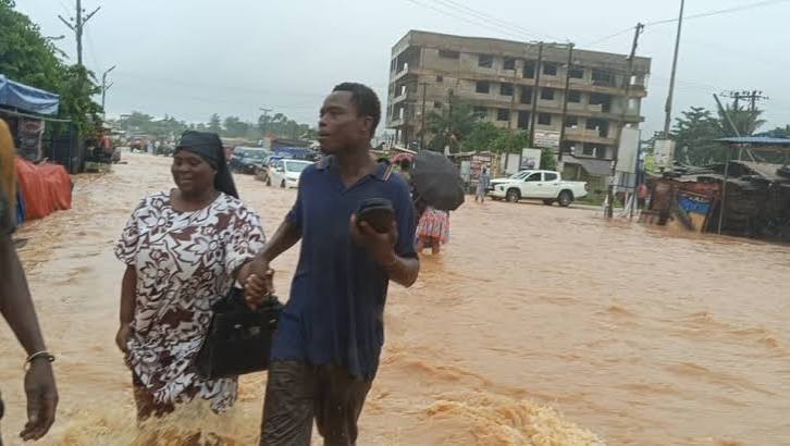 Accra Floods: Homes submerged, residents trapped as roads are blocked