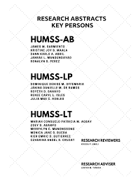 We did not find results for: Humss 1st Book Of Research Abstracts Pages 1 50 Flip Pdf Download Fliphtml5