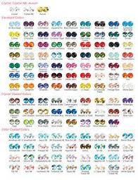 Swarovski Color Chart For 2014 In 2019 Beaded Jewelry