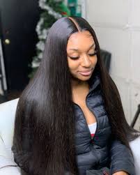 4693353811 Dtx On Instagram Wig Install On The Doll Straight Human Hair Weave Hairstyles Straight Hairstyles