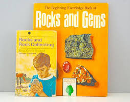 Vintage 1960s Rock Collecting Books For Kids Science Hardcover Rocks And Minerals On Etsy 12 00 Science Themed Kids Room Rock Collection Themed Kids Room