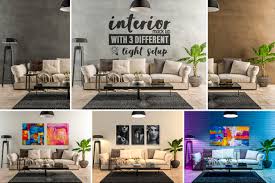Inspirational designs, illustrations, and graphic elements from the world's best. Mockup Interior Scene Wit 3 Light Setup Vol 02 Mindzlance