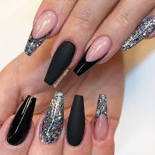 Black Acrylic Nail Ideas 33 Ballerina Nails Ideas That Speak For Themselves Black Acrylic Nails Ballerina Nails Designs Graduation Nails