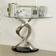 Benzara Bm207905 817 79 In 2020 Tempered Glass Table Top Glass Top Table Console Table