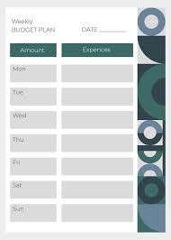 Free And Customizable Budget Templates