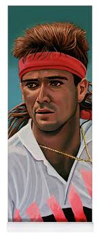 Andre Agassi Painting Yoga Mat