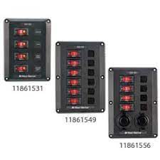 A 60 piece label set, 5 gang aluminum led rocker & cig socket & circuit breaker includes: West Marine Dc Electrical Panels West Marine