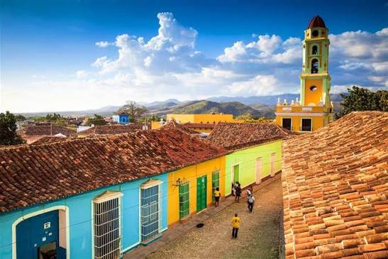 Trinidad Colonial Church Street Cuba