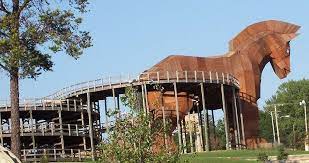 The milton house museum, conveniently located less than 5 miles from lakeland campground, is rich in history and milton heritage. Greek Gods And Demigods Photo Trojan Horse Go Kart Track In Wisconsin Dells Wi Wisconsin Dells Water Theme Park Dells