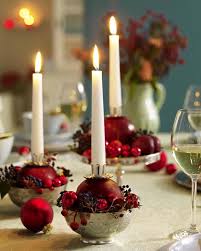 Pomegranate Table Decoration Christmas Decorations Dinner Table Red Christmas Decor Christmas Party Table
