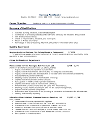 objective professional cna resume