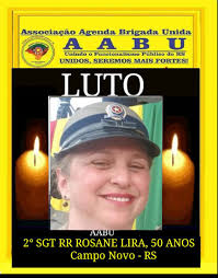 NOTA DE LUTO A Aabu lamenta o passamento ocorrido na data de 19/12/24, após  longa enfermidade, da jovem irmã de farda, Sra. 2° SGT RR ROSANE LIRA, 50  anos de idade. Residia