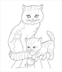 View and print full size. Cat Coloring Page 9 Free Pdf Jpg Format Download Free Premium Templates