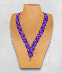 The ultimate lanyard kit is a great option if you need a new wire core lanyard. Beaded Lanyards African Beaded Lanyards Zigzag Purple Black