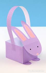 Grey bunny feet template template. Printable Easter Bunny Baskets The Craft Train