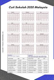 Isi kandungan cuti panjang malaysia kalendar 2020 cuti sekolah 2020 kumpulan a dan b 2020 Cuti Sekolah Malaysia Kalendar