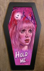 Limited Edition Kim (Edward Scissorhands) coffin framed art