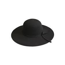 Shein Sheinside Black Wide Brim Wool Boater Hat Boater Hat Black Wide Brim Hat Black Wool Hat
