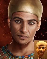 Imhotep face reconstruction, tha Pyramide of Djoser was build by him