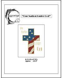 Buongiorno a tutte voi ricamine, lo so, sono stata un. One Nation Under God Cross Stitch Pattern