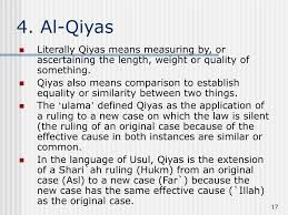  your needs are unique. Qiyas Meaning