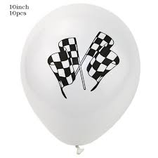 This race car party printables package is the complete party collection for your formula 1, f1, nascar or racing car enthusiast. Race Car Latex Balloons And Confetti Balloon 12 Inches Checkered Racing Cars Flag Theme Black White Balloon Birthday Party Race Car Party Supplies Decorations Motorcross 30 Pack Toys Games Party