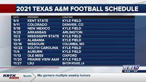 Maybe you would like to learn more about one of these? 2021 Texas A M Football Schedule Announced