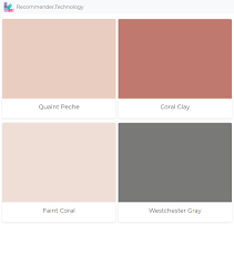 Quaint Peche Coral Clay Faint Coral Westchester Gray Coral Paint Colors Sherwin Williams Coral Colour Palette Coral Paint Colors