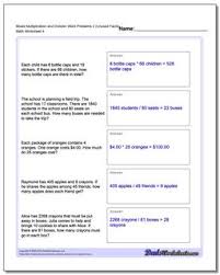 Improve your math knowledge with free questions in multiplication and division word problems and thousands of other math skills. Word Problems Extra Facts Multiplication And Division Word Problems