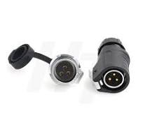 10 Sets 3-Pin Aviation Circular Connector 250V 20A Male Female