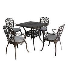 0 out of 5 stars, based on 0 reviews current price $254.99 $ 254. China Metal Leisure Dining Chair 5 Piece Cast Aluminium Patio Bistro Set Outdoor Home Garden Set China Cast Aluminum Chairs Hotel Dining Table