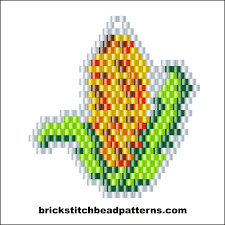 brick stitch bead patterns journal corn on the cob free