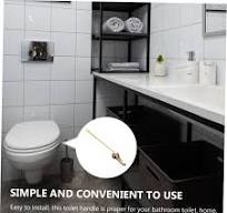 Amazon.com: ARTIBETTER Manija de descarga de inodoro componente Tanque de  agua universal para inodoro de metal, palanca de palanca de palanca de ...