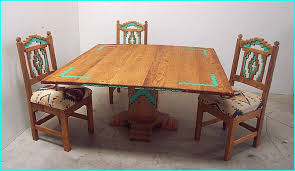 Cruz Southwest Style Round Dining Set Tables Chairs China Cabinets Round Dining Set Dining Table Setting Round Dining