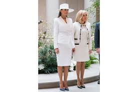 The first lady of france. Fashionable First Ladies Steal The Show During Macron S State Visit To The Us Style News Top Stories The Straits Times