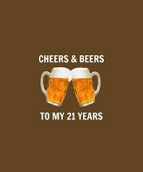 Bar tools and glasses are a good fit for this birthday that gives him legal drinking status. 21st Birthday Gifts For Him Her Mixed Media By Family Gift Designs