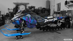 Arctic cat snowmobiles can be hazardous to operate. Be Bold Not Basic With Deviant Ink Sled Wraps Snowmobile Com