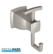 Modern open bracket towel bar: Moen Yb5203nl Wynford Double Robe Hook Polished Nickel Robe Hooks Tools Home Improvement Ekbotefurniture Com
