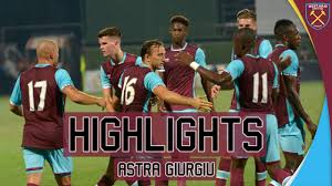 Maybe you would like to learn more about one of these? Highlights Astra Giurgiu 1 1 West Ham United Youtube
